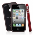 Бампер для iPhone 4 и 4S SGP Neo Hybrid 2S Vivid, цвет красный (SGP08358)