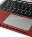 Кожаный чехол-книжка для Macbook Air 13" PDair Book Type, цвет red (3RIPNBBX1)